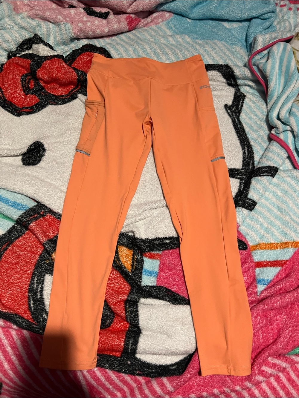 ECHT orange crop leggings size L